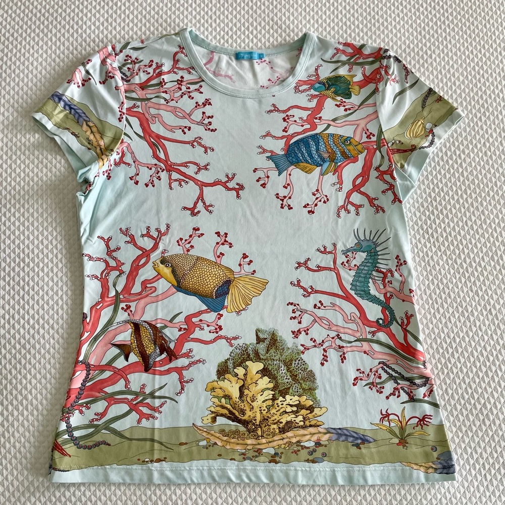 J. McLaughlin Coral Fish Shirt
